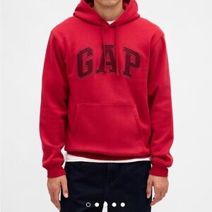 GAP Men's Bold Red Hoodie